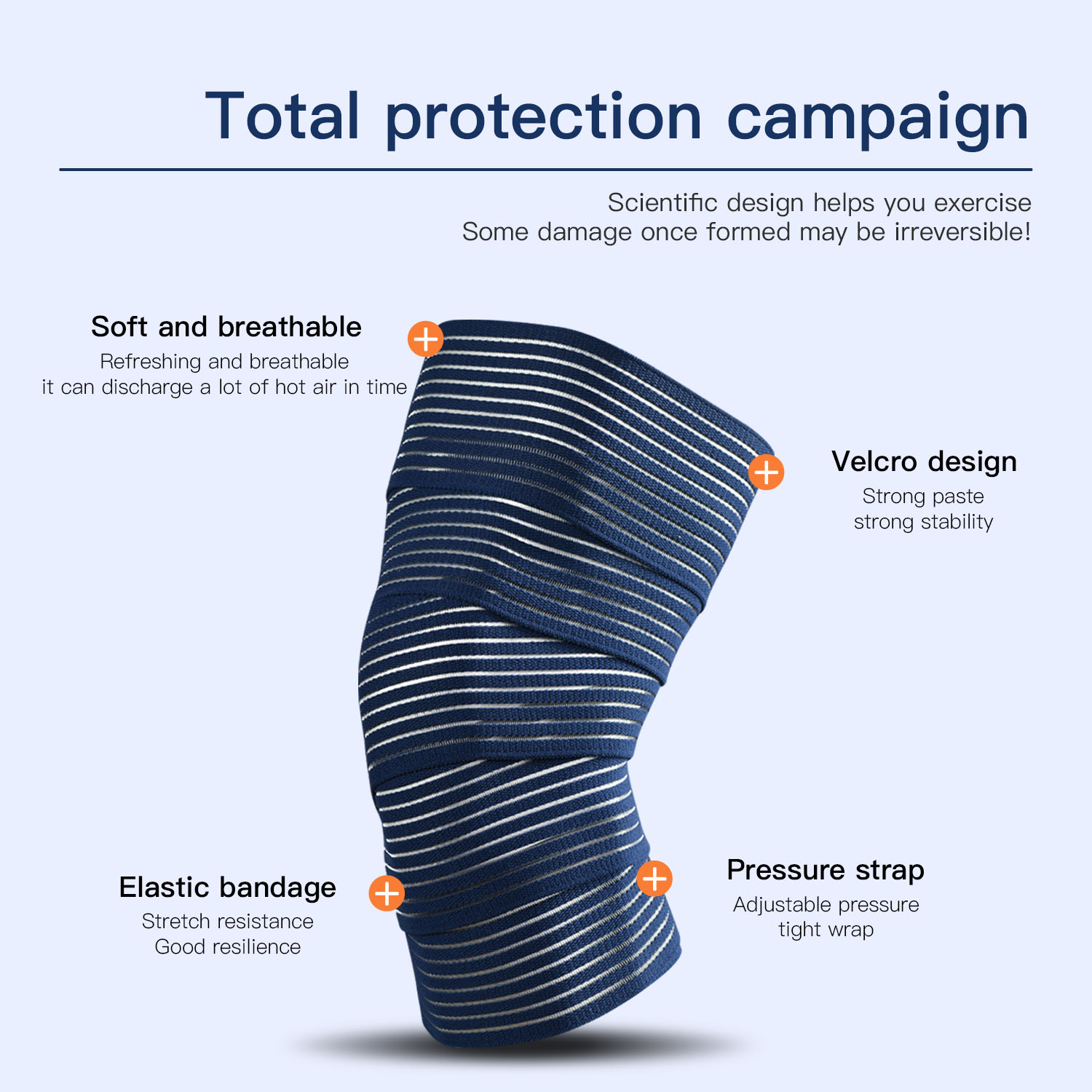 1 PC Tape Compression Bandage  - Compression Knee Sleeve recension och pris